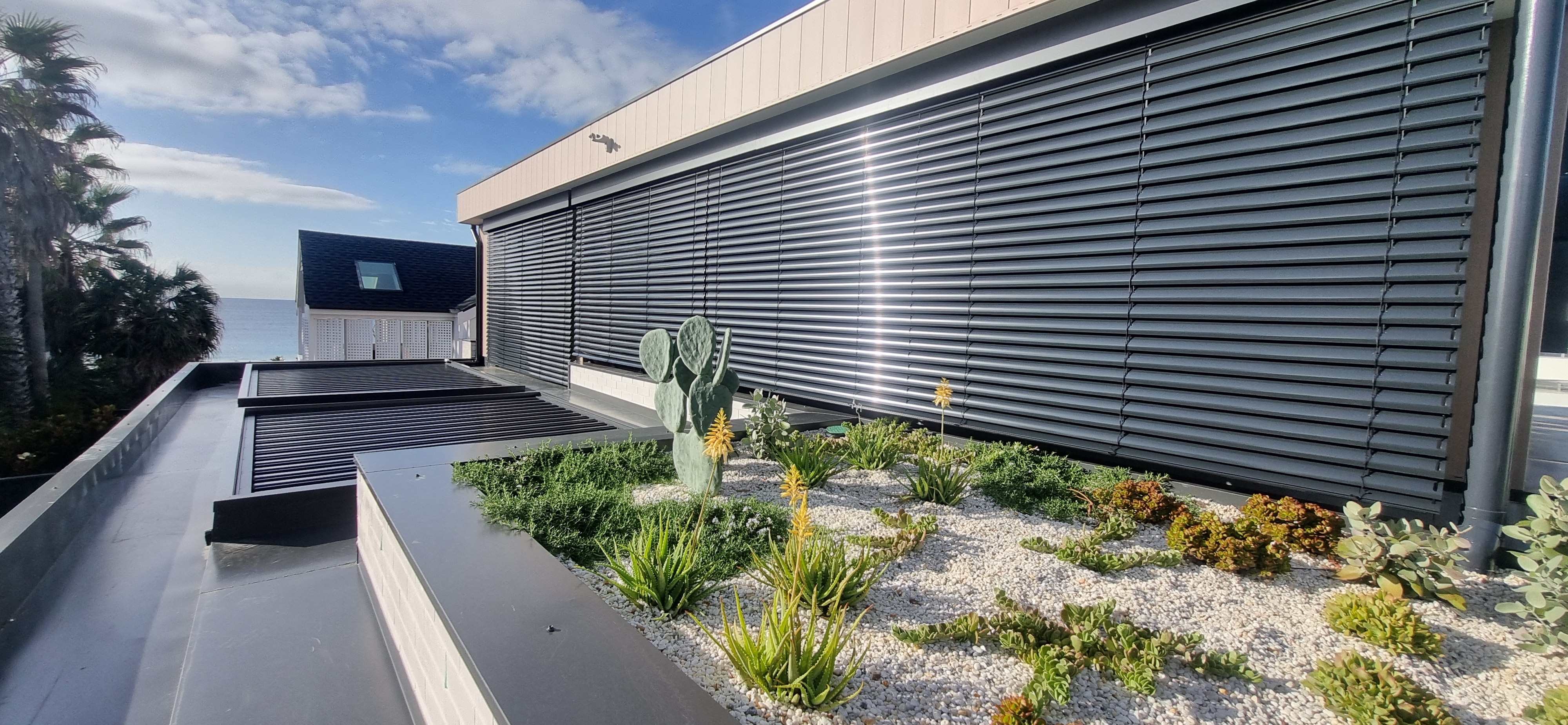 Large-scale external venetian blind system on a Sydney architectural property — Shutters of Sydney